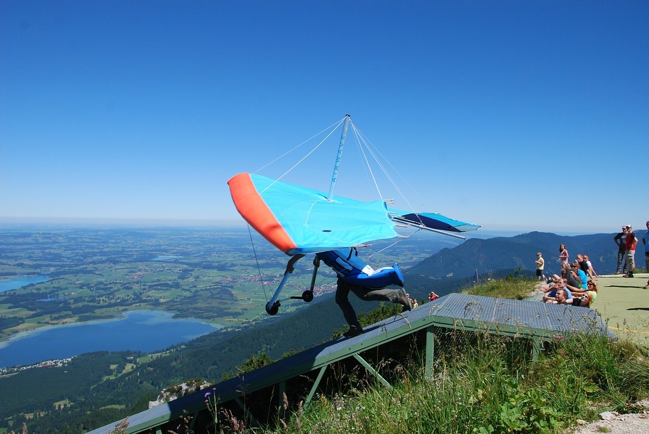 füssen bavaria hang glider free photo