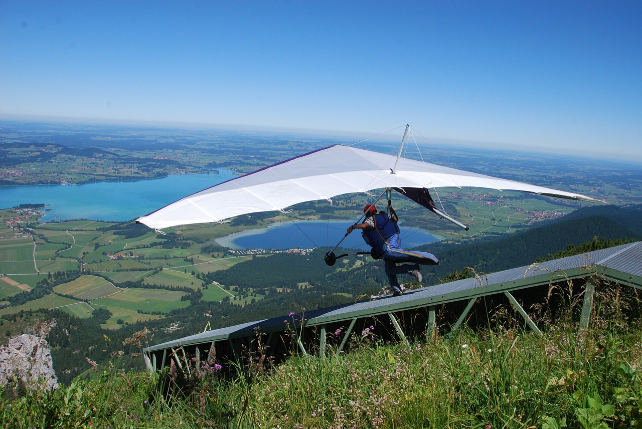füssen bavaria hang glider free photo