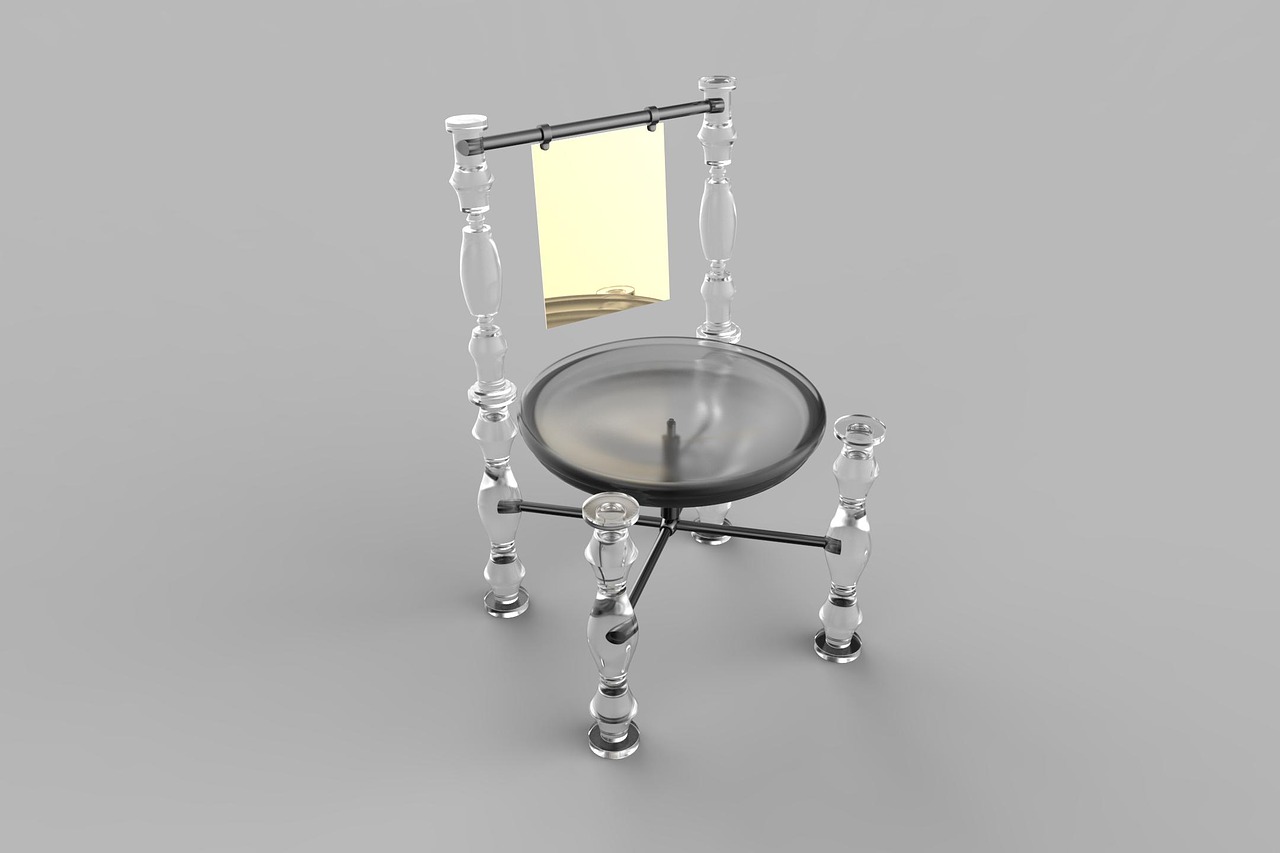 futuristic chair interior free photo