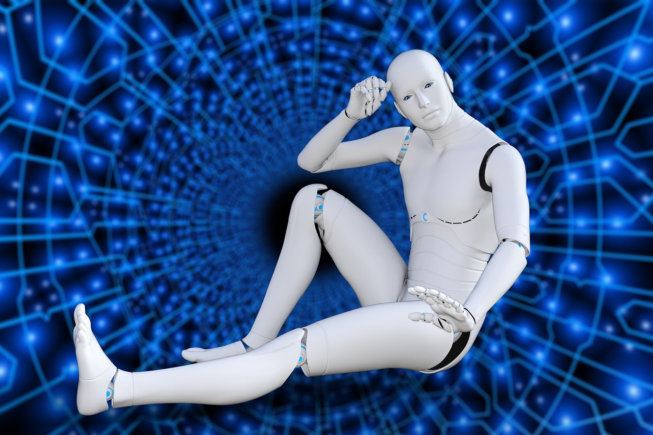 futuristic  robot  cyborg free photo