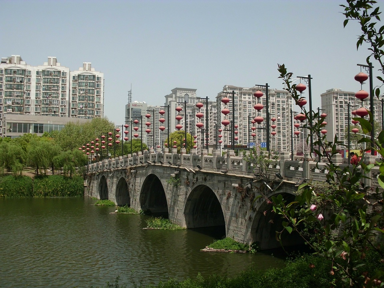 fuzimiao surroundings bridge nanjing free photo