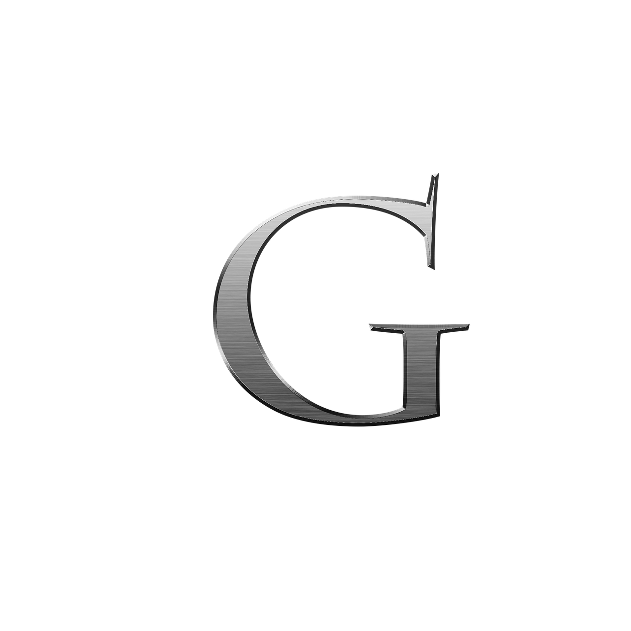 g letter metal free photo