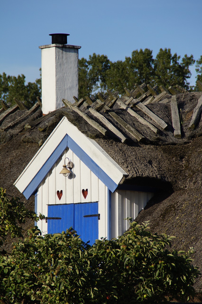 gable home thatched free photo