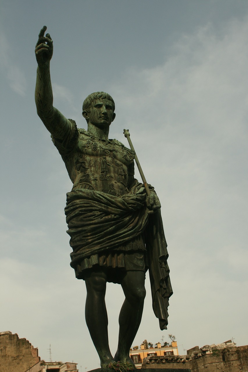 gaius iulius caesar statue emperor free photo