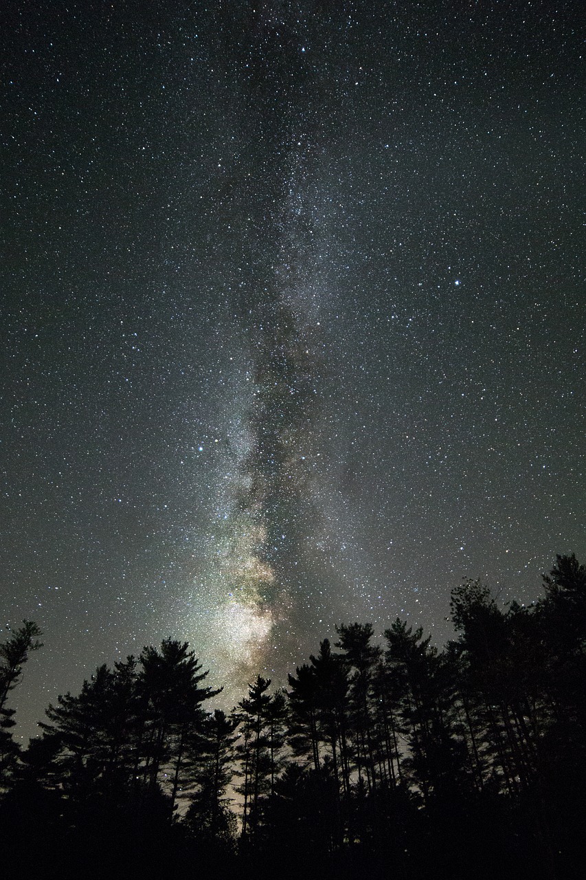 galaxy landscape milky way free photo