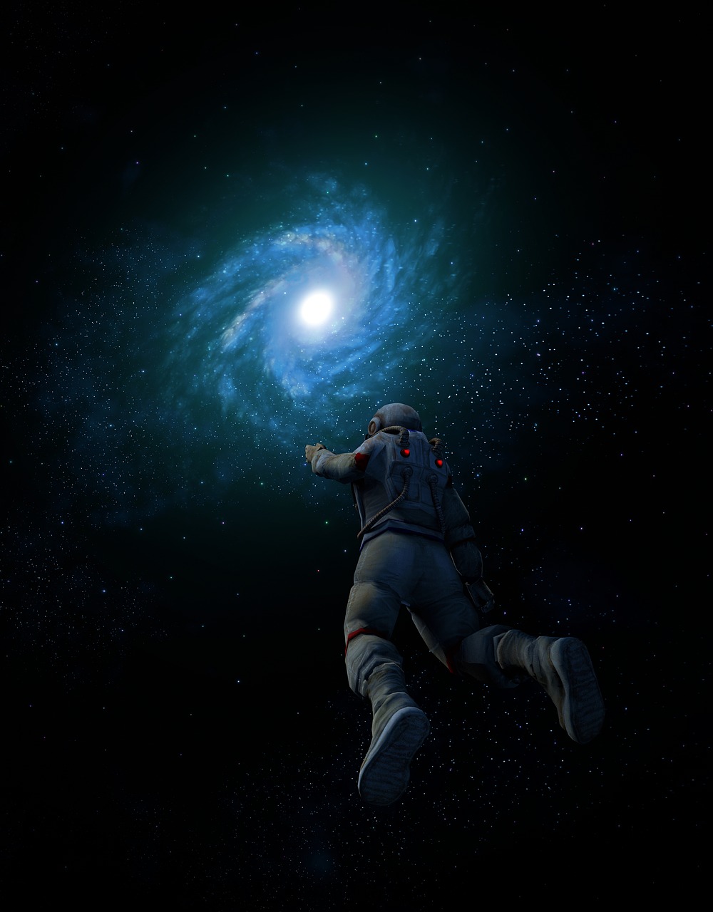 galaxy astronaut space free photo