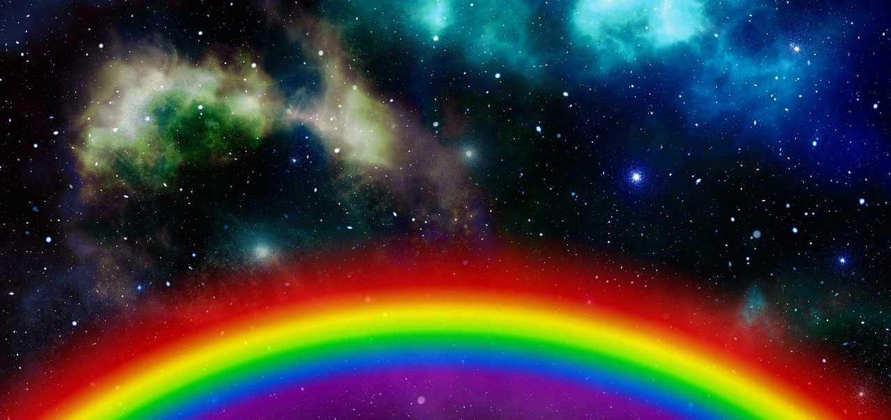galaxy  rainbow  universe free photo