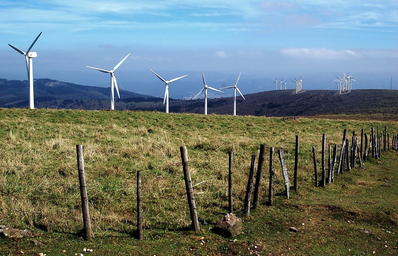 galicia windmills prado free photo