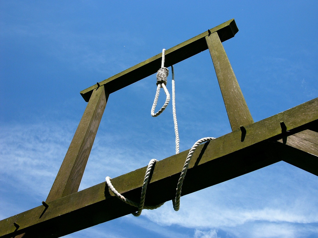 gallows ropes loop free photo