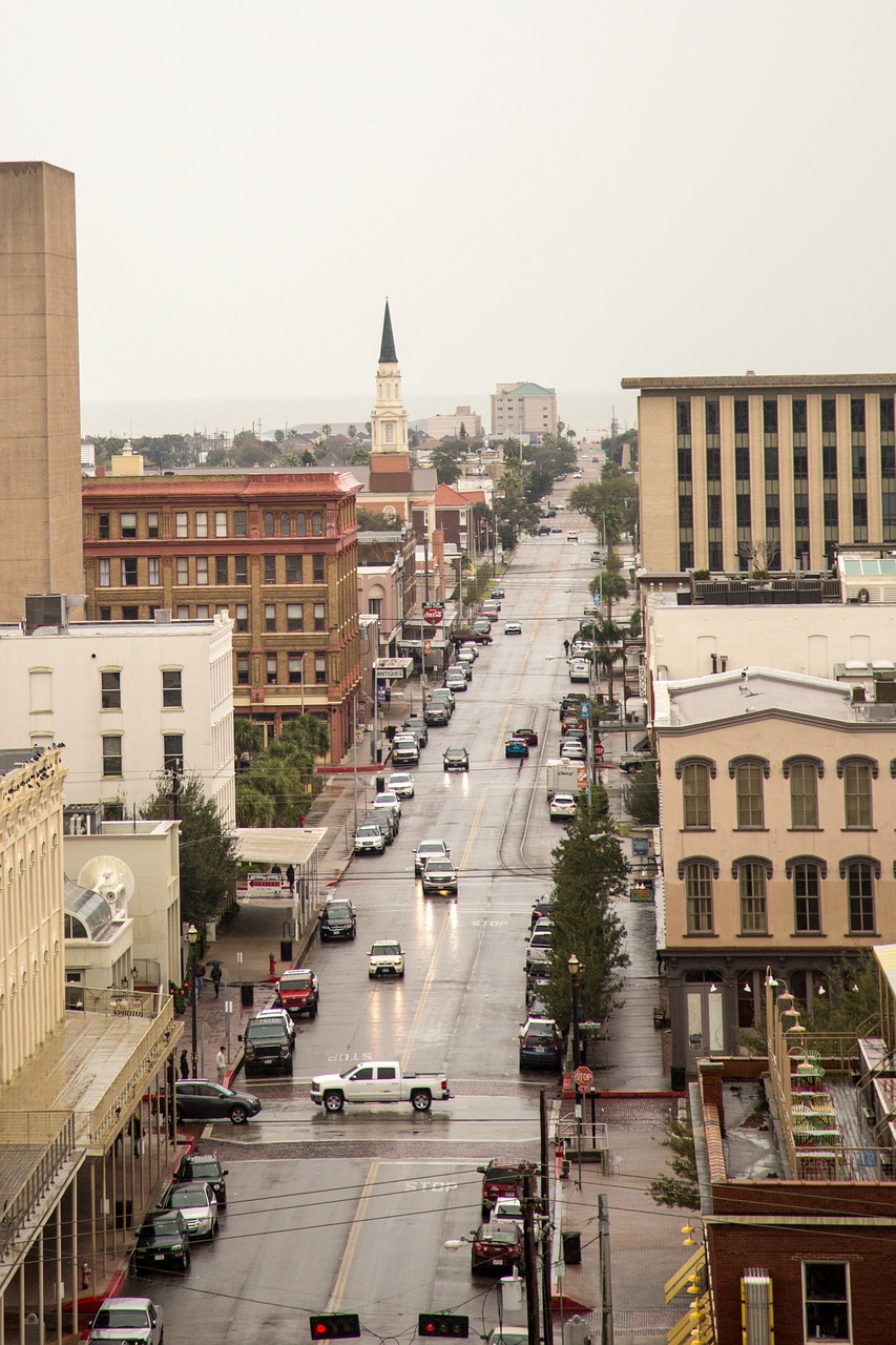 galveston city street free photo