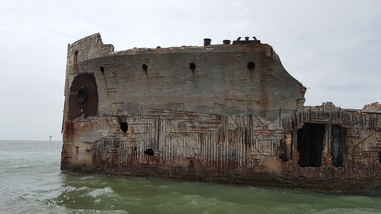 galveston shipwreck ships free photo