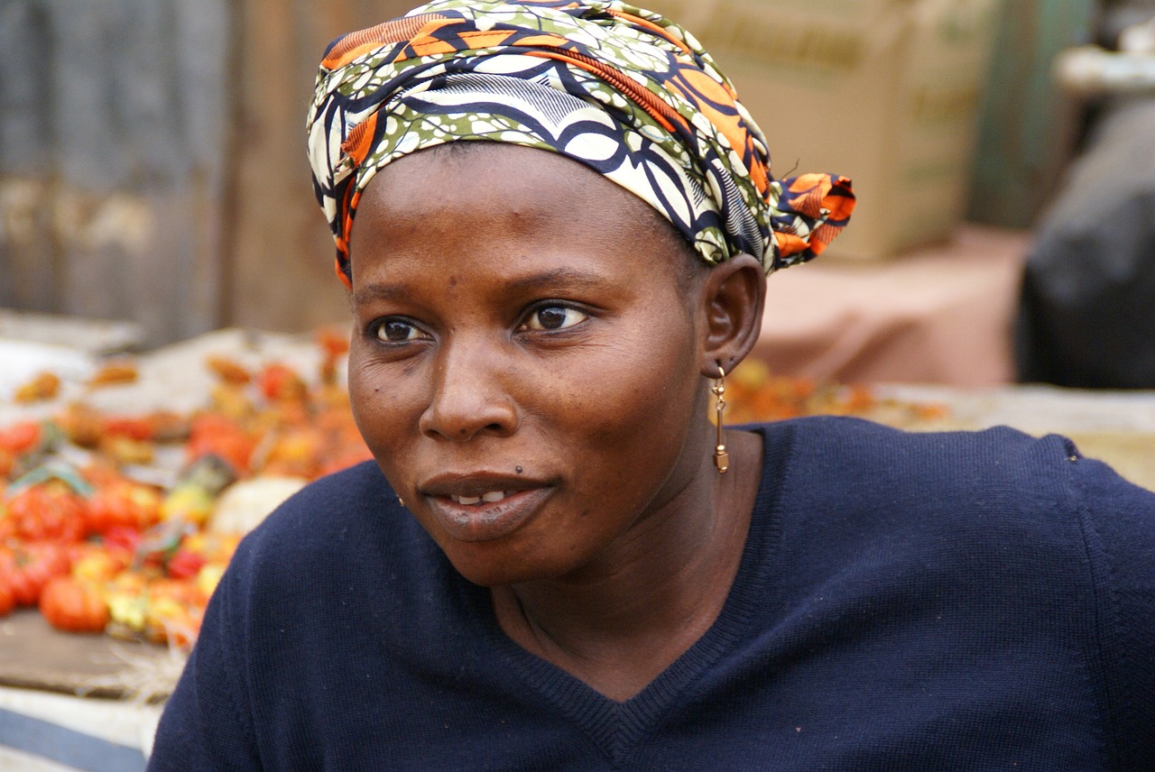 gambia market woman free photo