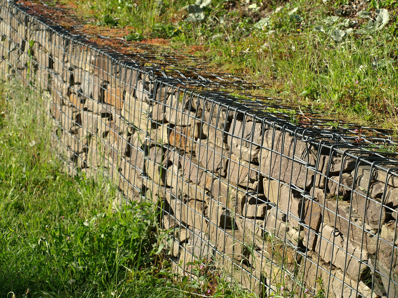 gambione wall wire free photo