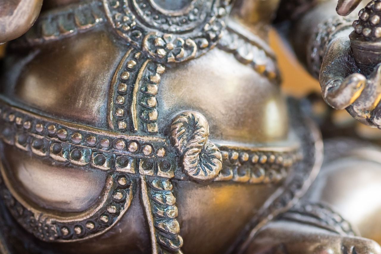 Ganesha,golden,ornament,detail,close - free image from needpix.com