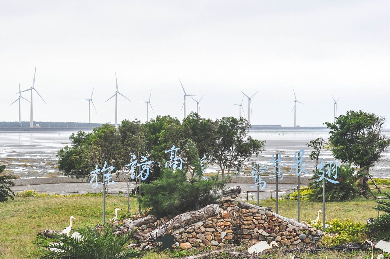 gaomei wetlands taichung taiwan free photo