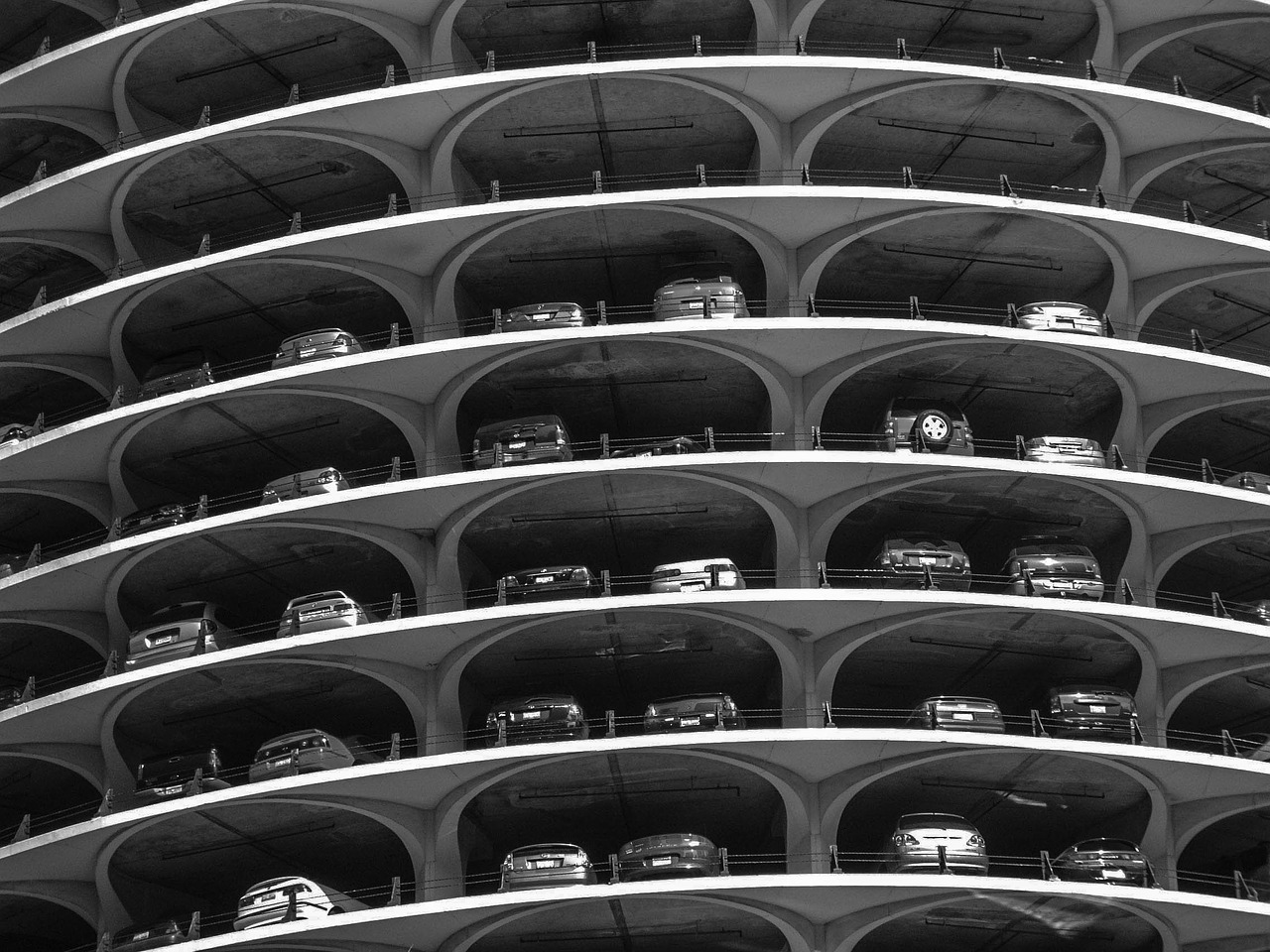 garage car parking space chicago free photo