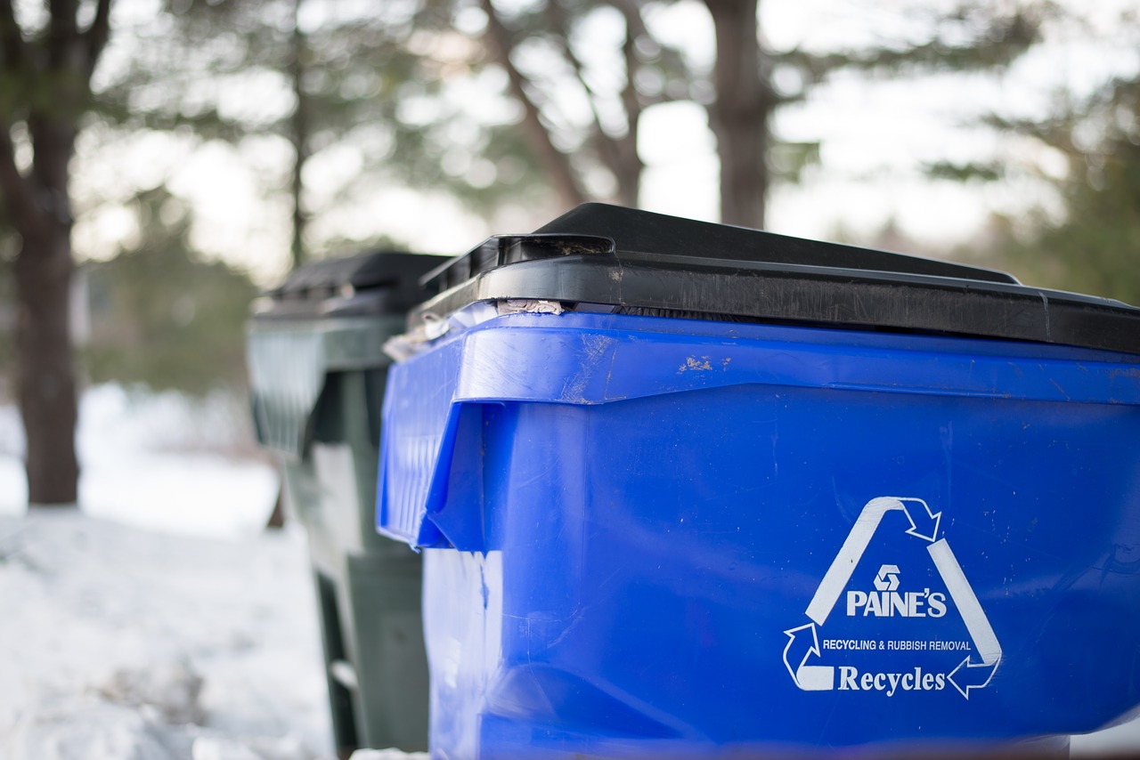 garbage recycle bin free photo