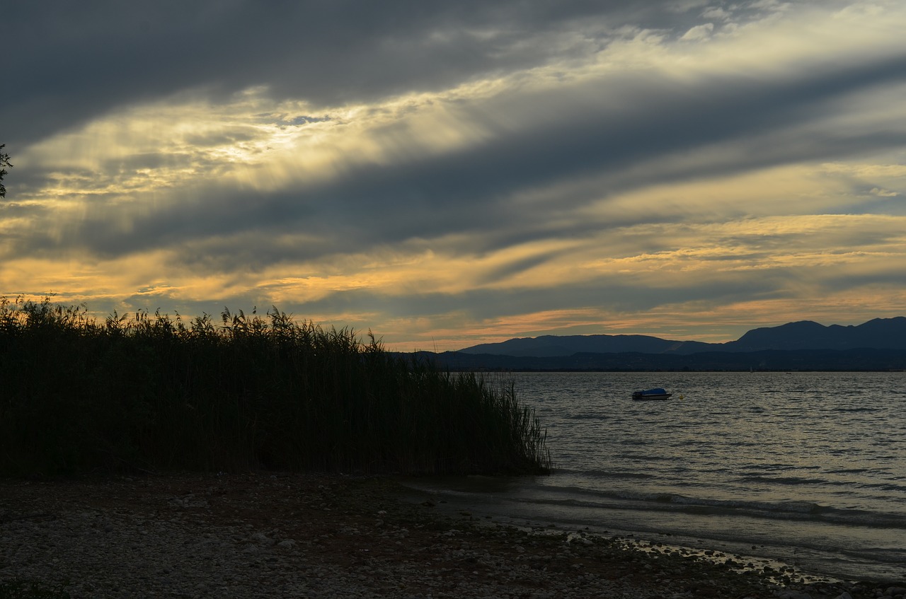 garda  italy  sunset free photo