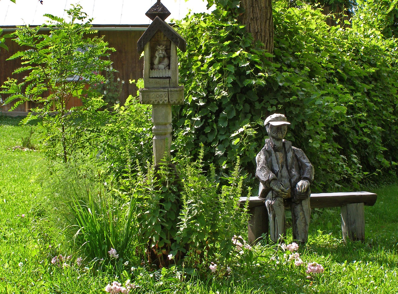 garden sculpture chapel free photo