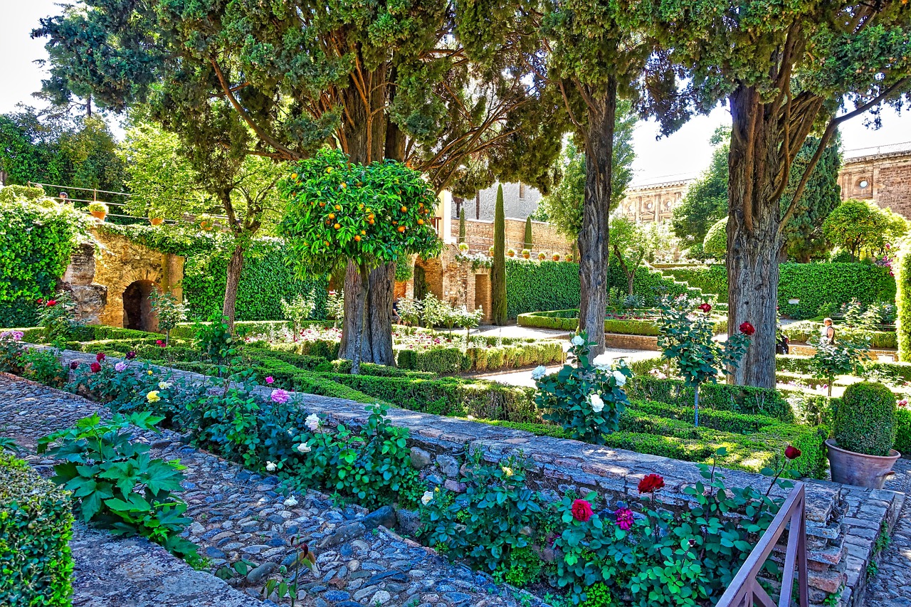 garden alhambra generalise free photo
