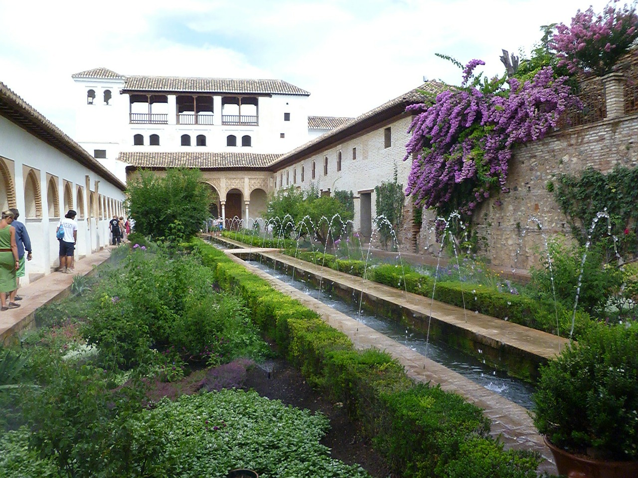 garden alhambra andalusia free photo