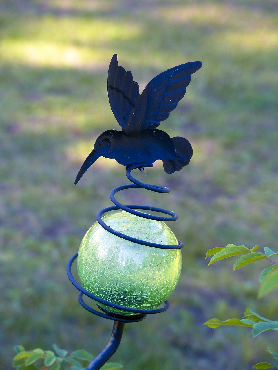 garden decoration hummingbird free photo