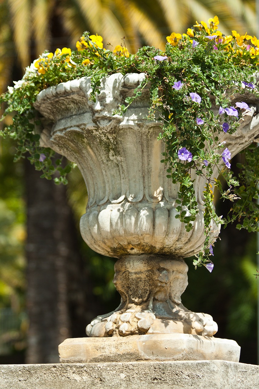 garden vase antique free photo