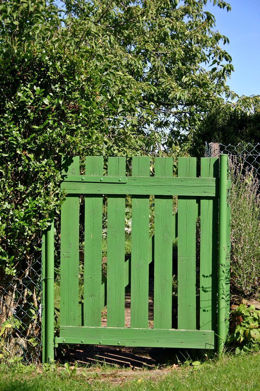 garden allotment garden gate free photo