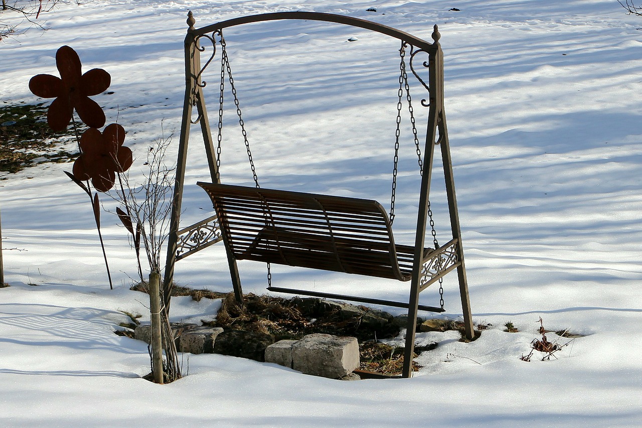 garden swing garden swing free photo