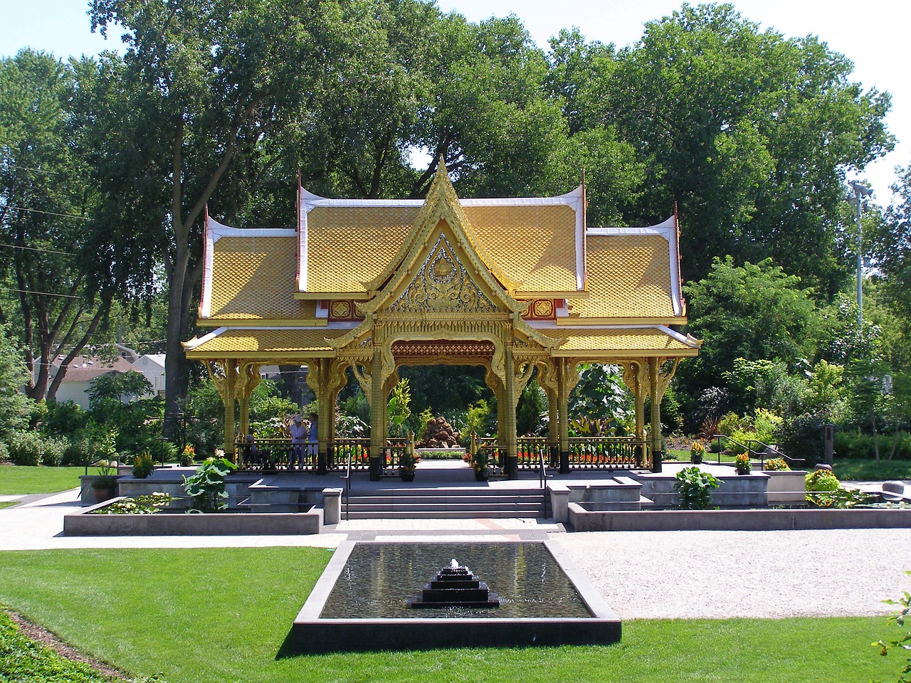 garden temple park free photo