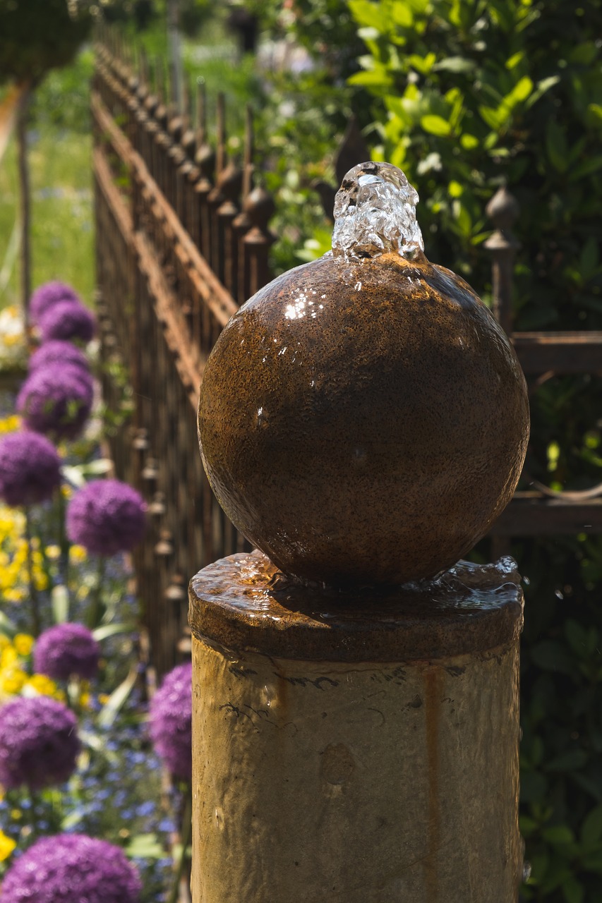 garden  water  fountain free photo