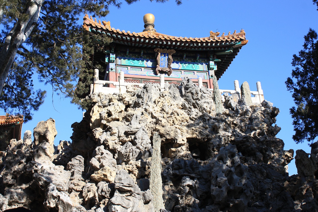 garden forbidden city imperial palace free photo