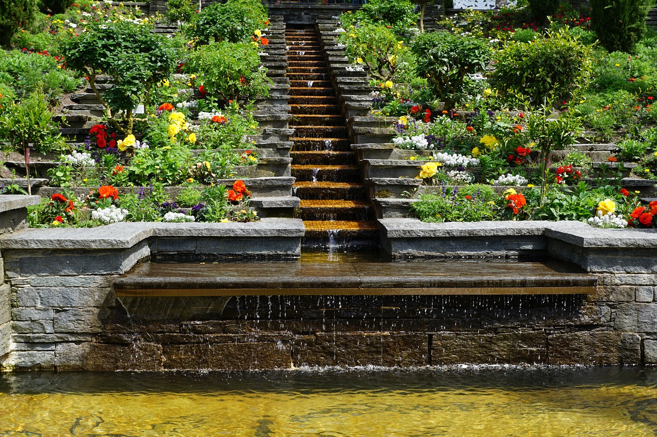 garden water fountain free photo