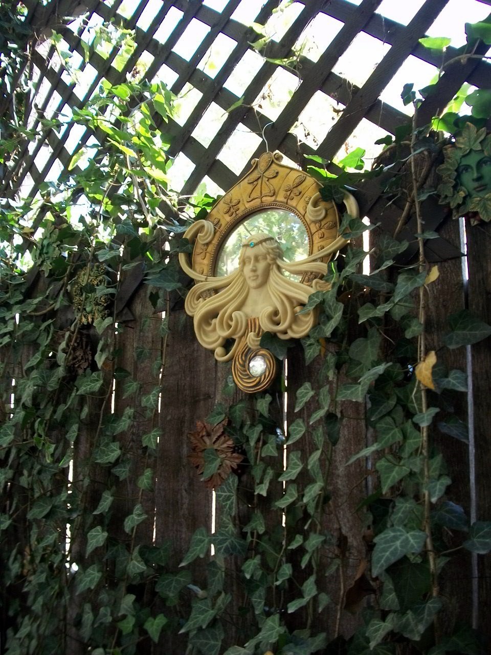 garden ivy mirror free photo
