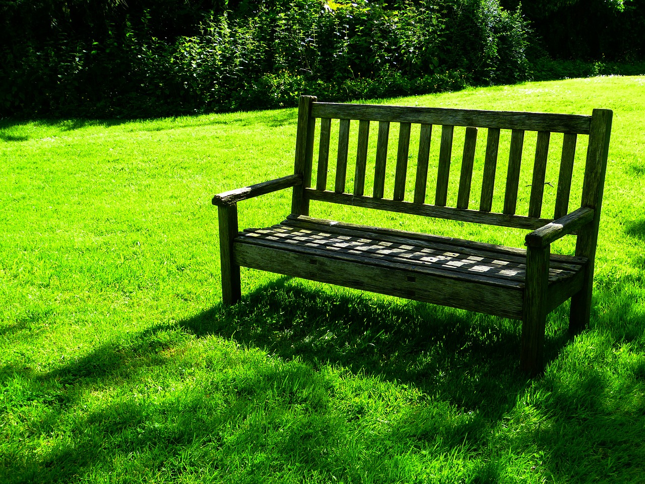 garden bench bank sit free photo