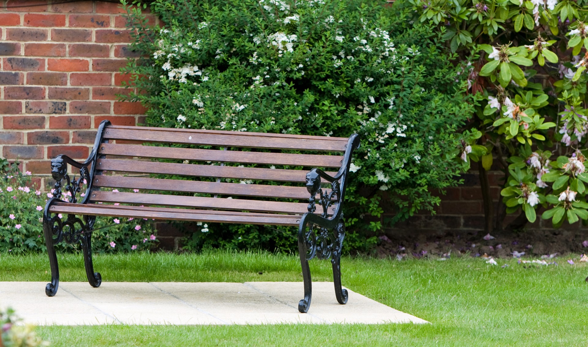 garden bench seat free photo