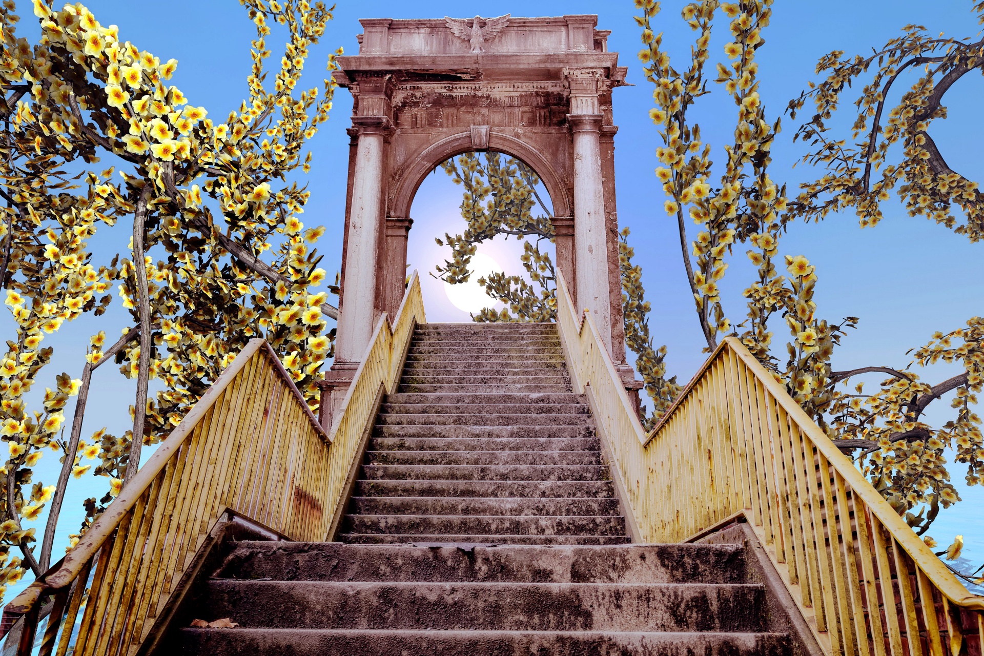 garden gate flowers free photo