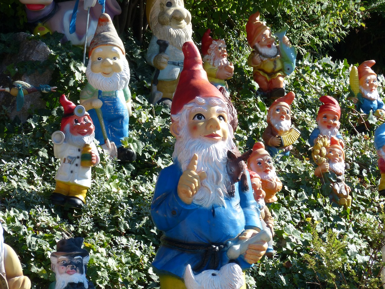 garden gnomes forest fairy tales free photo