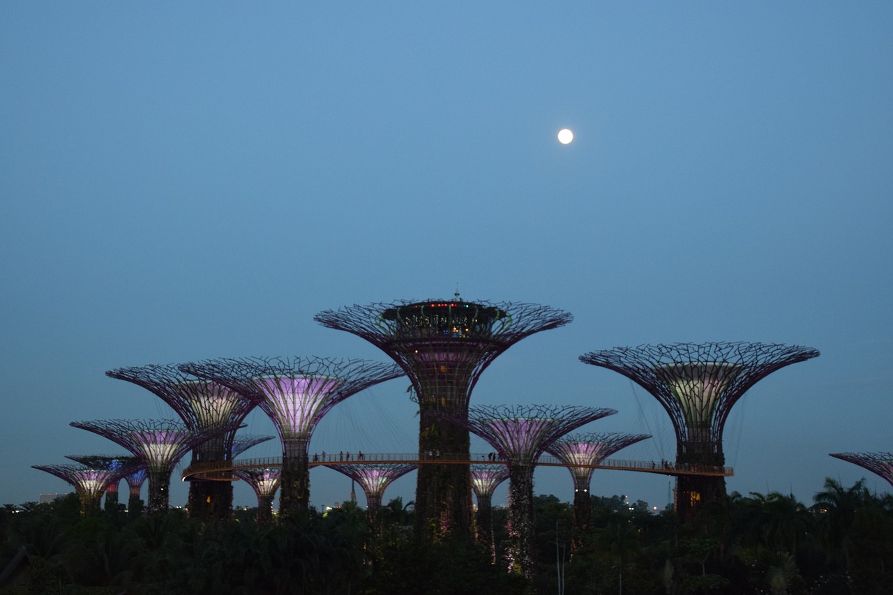 garden of the bay singapore icon free photo