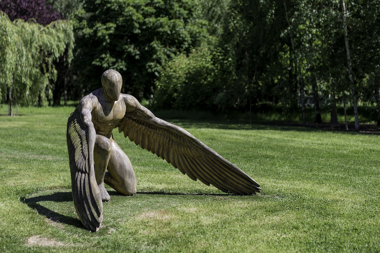 garden sculpture greer the angel sculptor ed elliott free photo