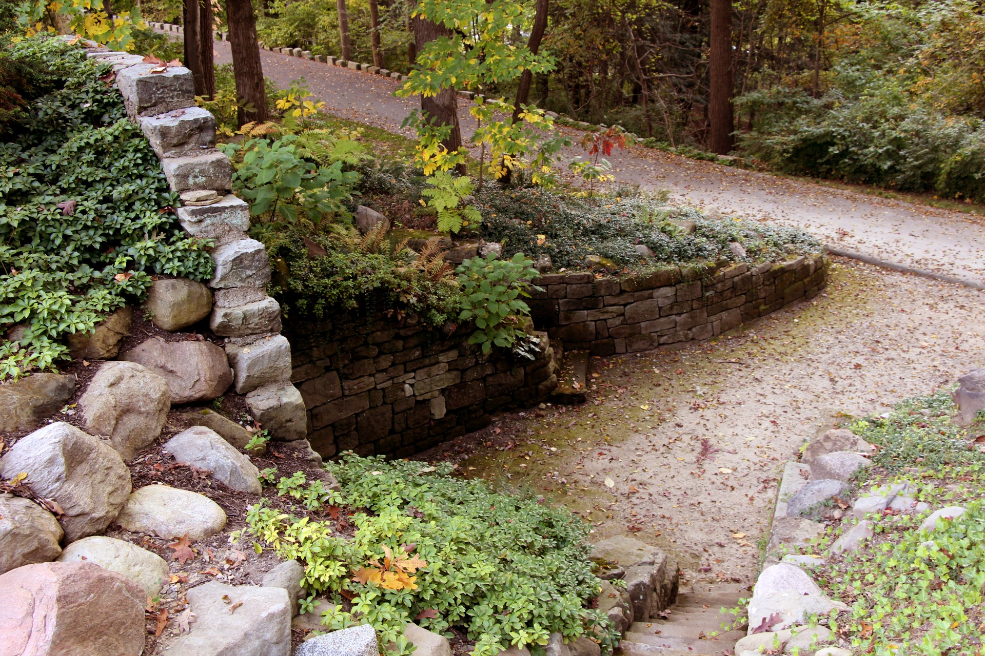 garden garden steps stone steps free photo