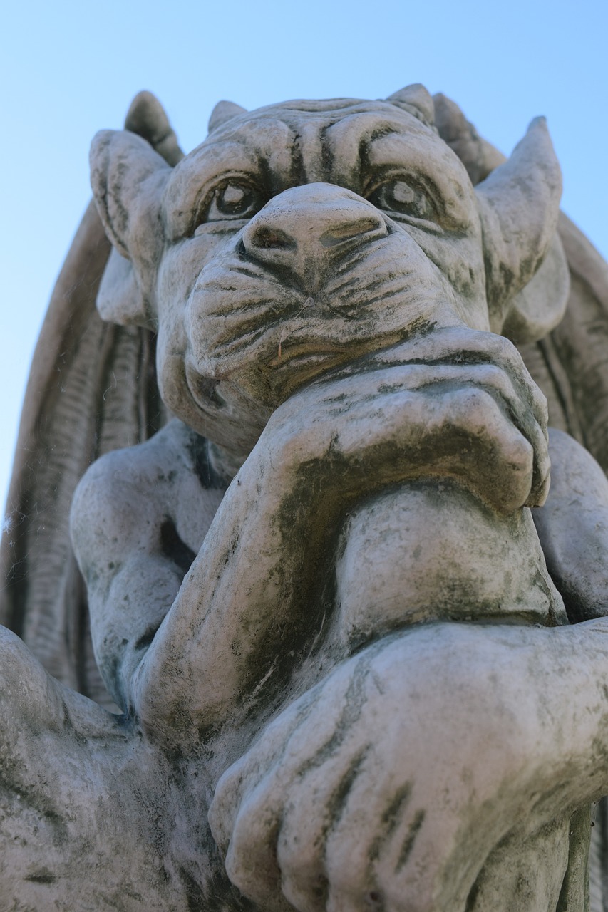 gargoyle figure mythical free photo