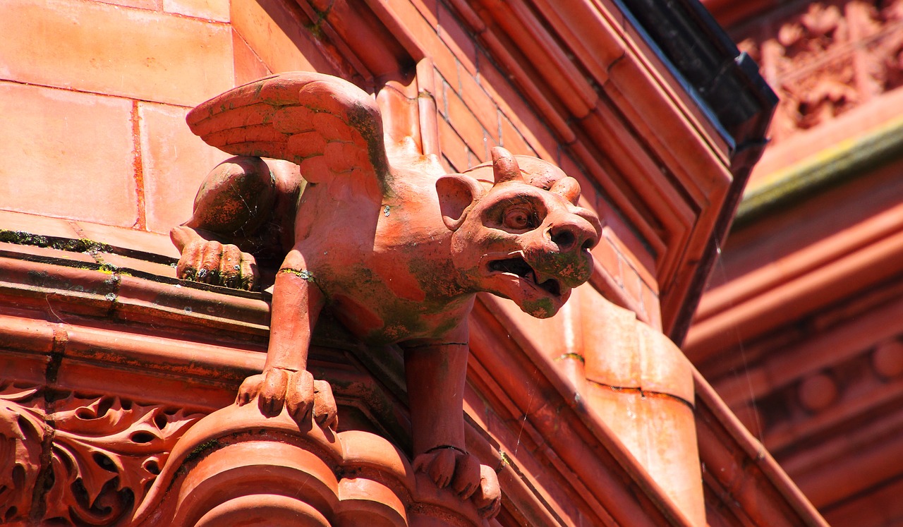 gargoyle grotesque sculpture free photo