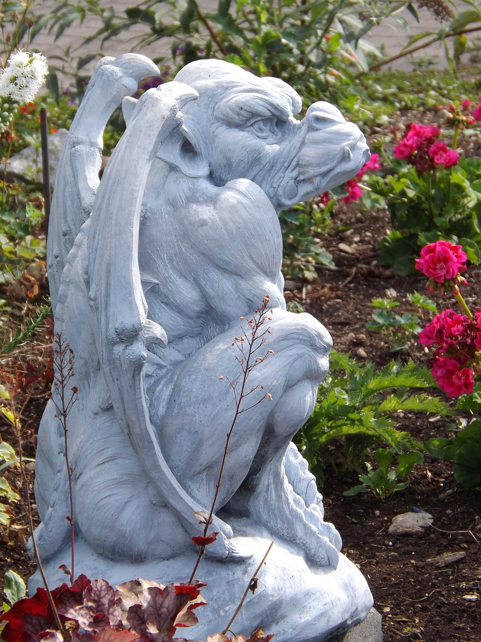 gargoyle garden beast free photo