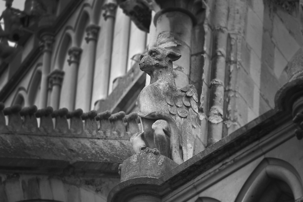 gargoyle  dragon  creature free photo