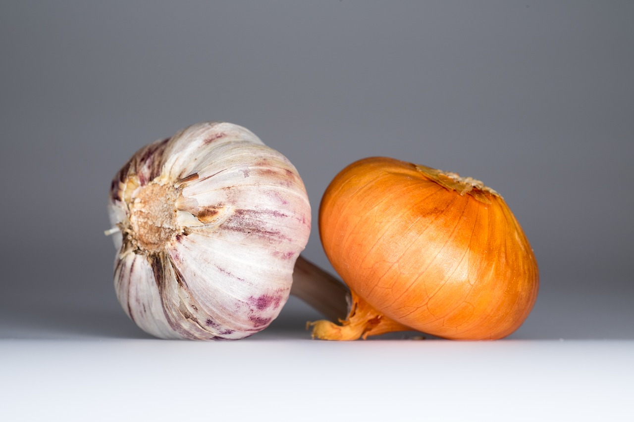 garlic onion food free photo