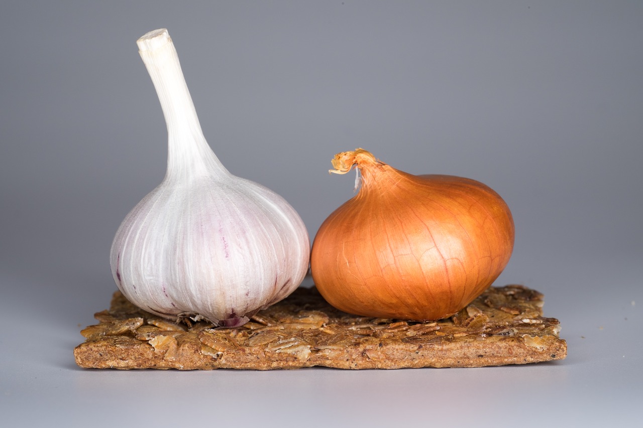 garlic onion food free photo