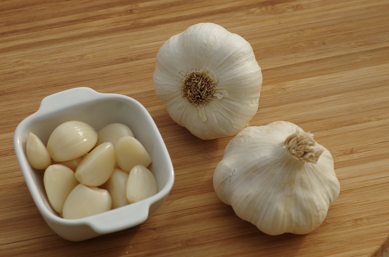garlic garlic grown food free photo