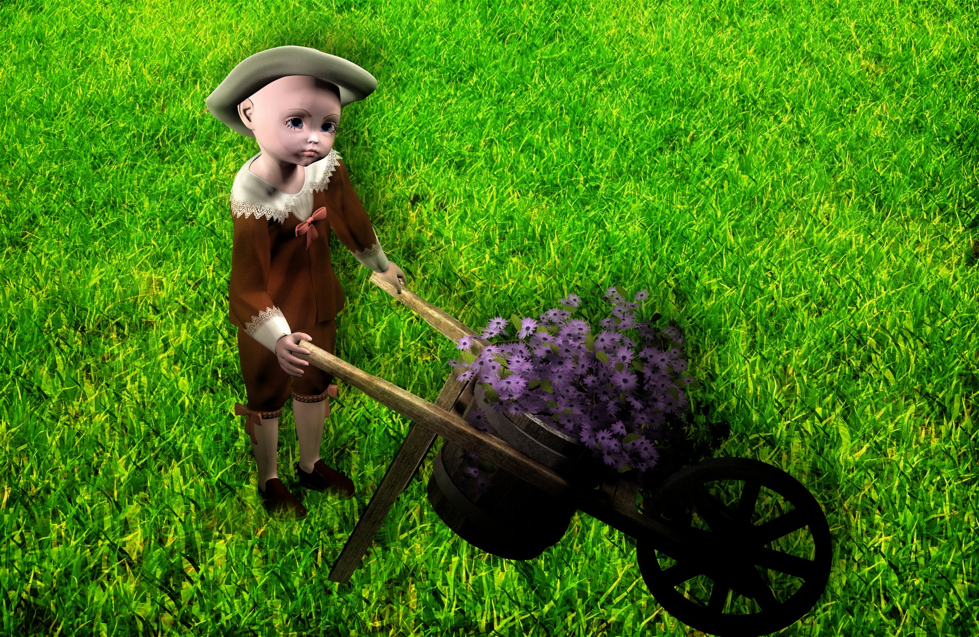 Костюм садовника для ребенка