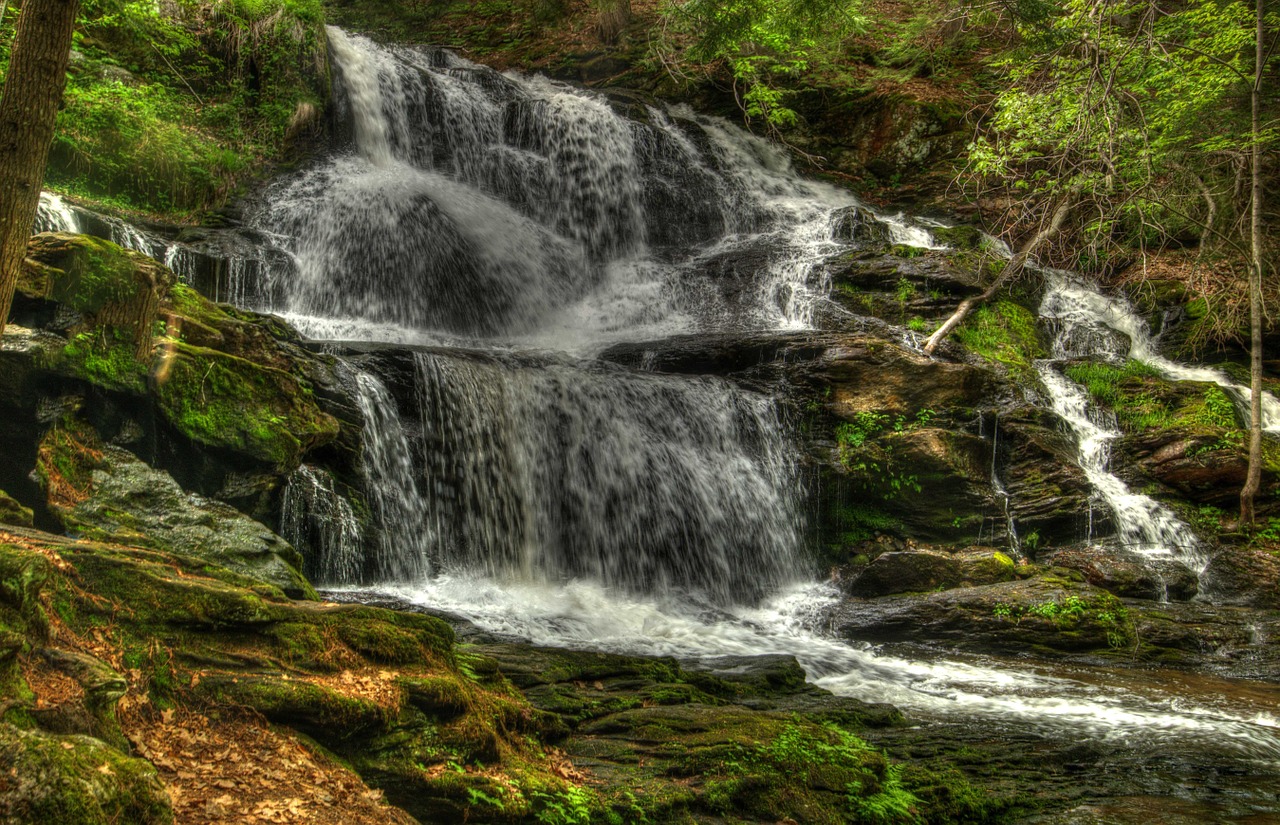 garwin falls waterfall motion free photo